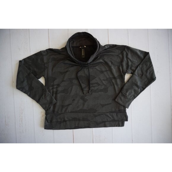 Mondetta Womens Gray Camo Pullover Turtleneck Sweatshirt - Size M - Picture 2 of 6